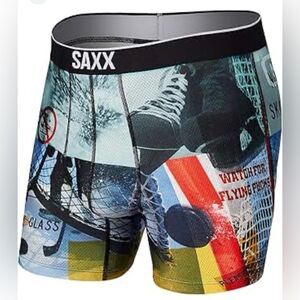 SAXX Men’s Multicolor Volt Boxer Brief Medium NEW MSRP $33
